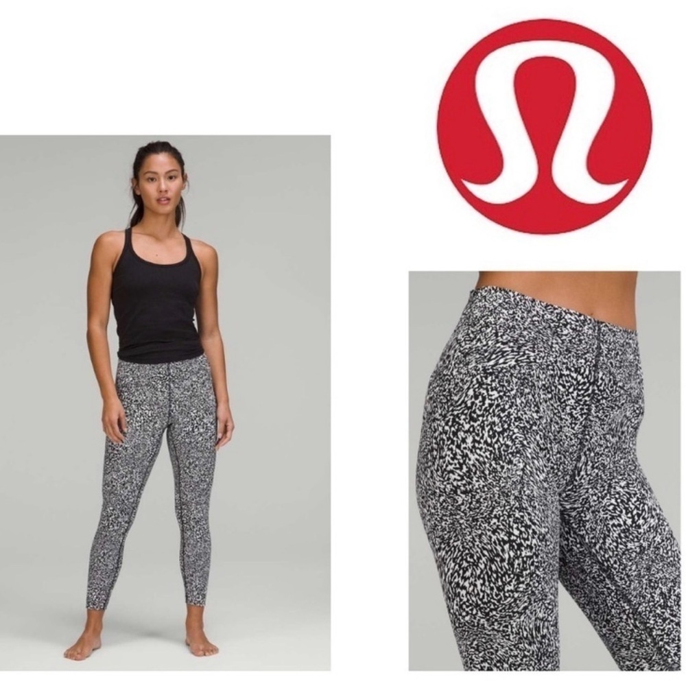 Lululemon InStill High-Rise Tight 28"
Warped Grain Alpine White Black